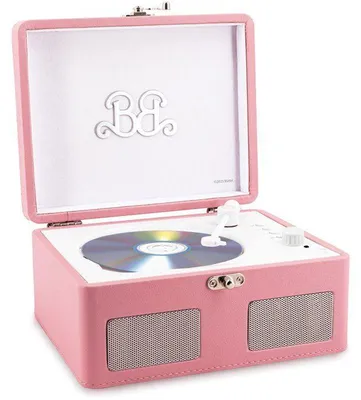 Produktbild von Vintage CD-Player –  – Kabelloser Barbie CD-Player – Bluetooth – Stereolautsprecher – Ab 12 Jahren – Rosa