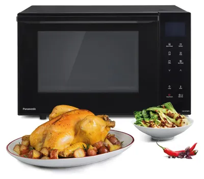 Produktbild von Panasonic NN-DF38PBEPG, Arbeitsplatte, Kombi-Mikrowelle, 23 l, 1000 W, Eingebautes Display, LCD