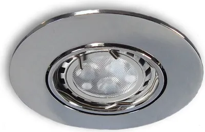 Produktbild von C-Light 12 V LED Einbaustrahler Spot MR11 rund chrom glanz - 3,3 W warmweiss