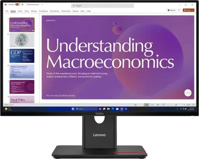 Obrázok produktu pre Lenovo ThinkVision T24D-40, 60,5 cm (23.8"), 1920 x 1080 px, Full HD, LCD, 6 ms, Čierna
