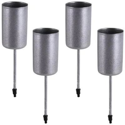 Immagine prodotto di Set di 4 portacandele a bastoncino in metallo 2,3 cm