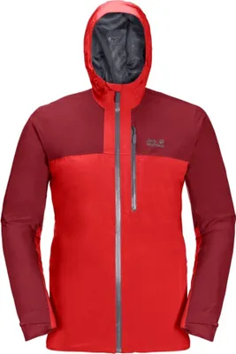 Produktbild von Jack Wolfskin Herren Hardshelljacke Jacke Outdoorjacke Wetterschutzjacke Go Hike Jacket M, Farbe:Rot, Größe:L, Artikel:-2681 fiery red