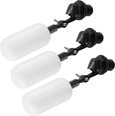 Produktbild von 3 Stš¹ck 1/2" Schwimmerventil, Kunststoff Einstellbares automatisches Wasserstandsregelventil fš¹r Tanks, Teiche und Hydrokultursysteme