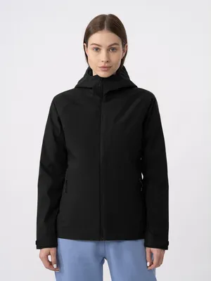 Produktbild von 4F Damenübergangsjacke mit Kapuze, Schwarz XS