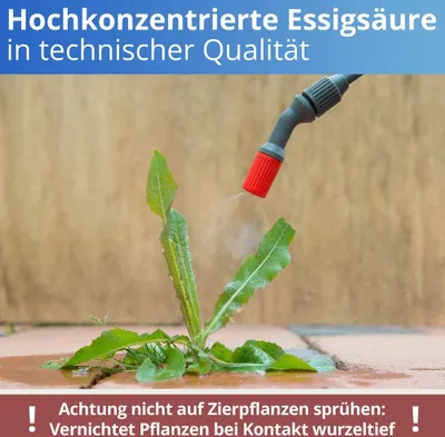 Produktbild von Nanoprotect Essigsäure Klimaneutral - 5 kg | 49,9% | Nachhaltig und CO2 neutral | Ideal als Reiniger und Entkalker | Für Haus und Garten