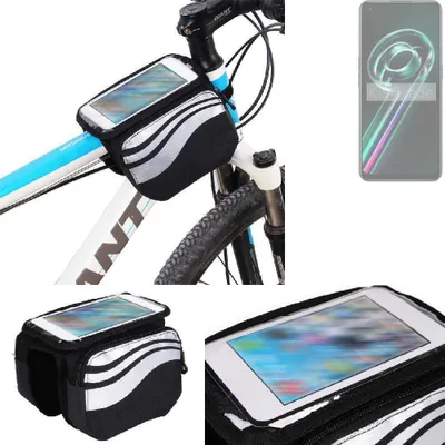Produktbild von K-S-Trade Rahmentasche Fahrrad-Halterung kompatibel mit Realme 9 Pro Plus Rahmenhalterung Fahrrad Handyhalterung Fahrradtasche Handy Smartphone