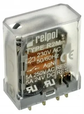 Image de R2M-2012-23-5230 Relais industriel 5A 2P 230V AC enfichable Agni