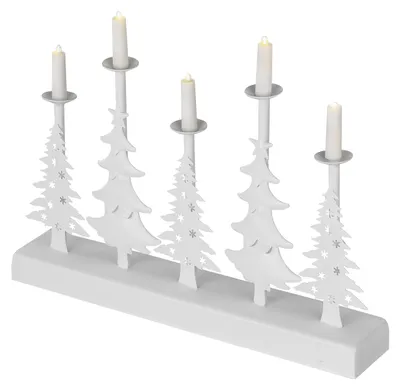 Obrázok produktu pre LED vianočná sviečka, 24 cm, 2x AA, vnútorná, teplá biela, časovač