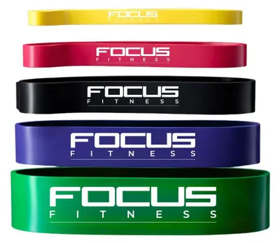 Produktbild von Focus Fitness Power Band Set 5 Stück - Widerstandsbänder für Krafttraining