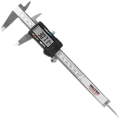 Produktbild von WALTER Digitale Schieblehre, Messschieber, 150 mm mit LCD-Display, Außen-, Innen- und Tiefmaß, in mm oder Zoll, inkl. Hardcase