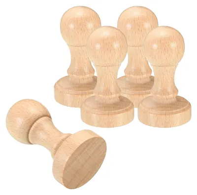 Produktbild von Omgoods – Set mit 5 Holzstempeln für kreative Bastelarbeiten
