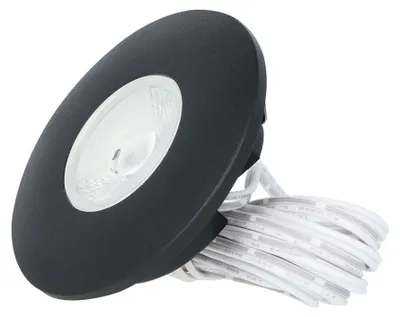 Produktbild von hoftronic LED Einbaustrahler 3W 2700K IP44 Schwarz Ultra Flach
