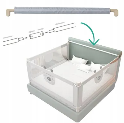 Produktbild von Primabobo Stabilisierungsstange 160 cm für Bettgitter BÄR und CLASSIC, Grau