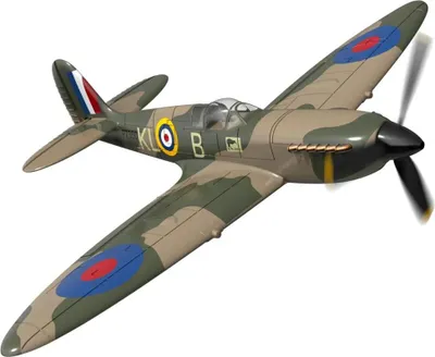 Obrázok produktu pre Spitfire V2 - Mini RC lietadlo - BNF - 3 batérie - rozpätie 40 cm - 2,4 GHz - 6-osový gyroskop - penový EPP - čierny