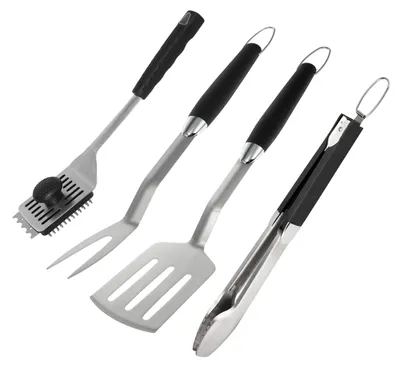 Immagine prodotto di Set di 4 posate da barbecue Bremermann, in acciaio inossidabile