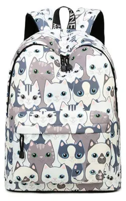 Produktbild von Schulrucksack Mädchen Jungen Teenager Wasserdicht Nylon 14" Laptop Tasche 30x14x42cm