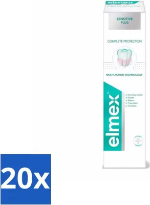 Image de Elmex - Dentifrice - Sensitive Plus - Soin complet - 75 ml - Pack avantage - 20 pièces