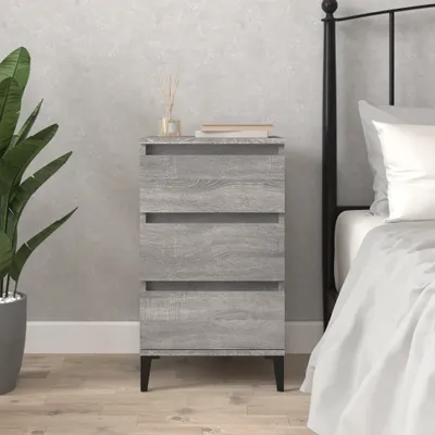 Obrázek produktu pro vidaXL Noční stolek Grey Sonoma 40x35x70 cm výrobek ze dřeva