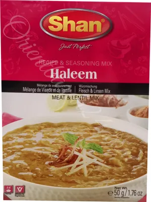 Produktbild von Shan- Haleem 50g leckere Gewürzmischung für Fleischgerichte und Linsensuppe
