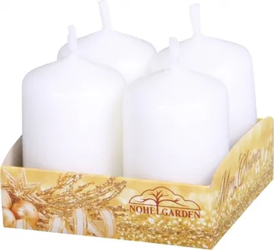 Immagine prodotto di Nohel Garden Candela dell'Avvento opaca d4x6cm 4pcs