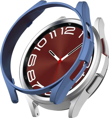 Produktbild von Für Samsung Galaxy Watch 6 Classic 47mm Smartwatch Rahmenschutz Hülle Case Blau