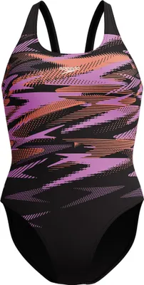 Produktbild von Speedo Hyperboom Placement Muscleback Badeanzug Damen, Farbe:Schwarz-Pink, Größe:38