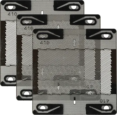 Produktbild von vhbw 3x Scherblatt kompatibel mit Braun Micron L, Micron S, Micron 6009, 2011, Micron, Eltron 770 (Typ 5410) Rasierer Silber