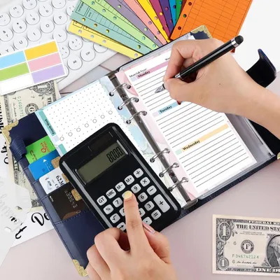 Productafbeelding van Famanu Budgetplanner Set, 107-delig - A6 budgetbladen en contantengeldhoezen