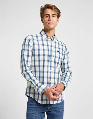 Produktbild von Lee Button Down Langarmhemd Weiß M Herren Weiß M