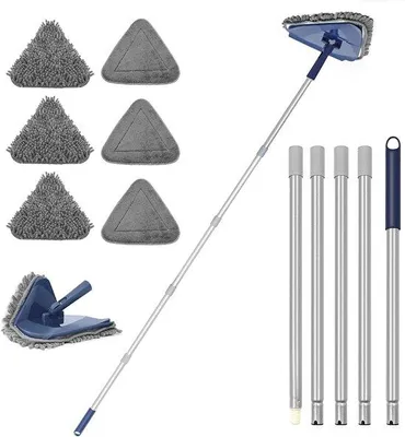 Produktbild von Famanu Wischmopp 200 cm mit 3-in-1 Funktion - Blau