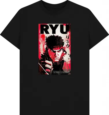 Produktbild von Street Fighter - T-Shirt für Herren/Damen Uni PN2197 (S) (Schwarz)