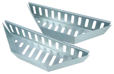 Produktbild von vhbw 2x Kohlekorb für Kugelgrill mit 47 / 57 / 67 cm Durchmesser - 38,5 x 11,8 x 7,5 cm Holzkohlekorb, Edelstahl