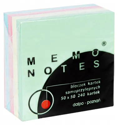 Produktbild von Dalpo Memo Notes Haftnotizen 50x50 mm 240 Blatt Pastell