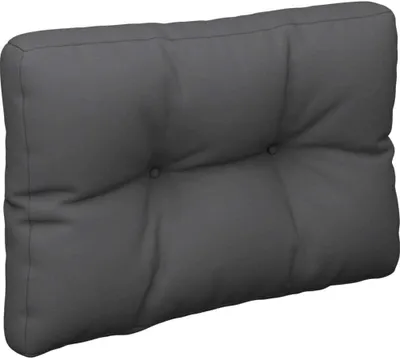 Zdjęcie produktu dla vidaXL Poduszka na paletę antracyt 60x40x12 cm tkanina
