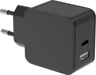 Obrázok produktu pre Nabíjačka USB A + USB C, 45 W (30 + 12 W), PD, GaN, čierna, Bigben