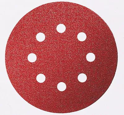 Produktbild von Schleifblatt C430, 125 mm, 60, 120, 240, 8 Löcher, Klett, 6er-Pack