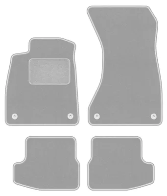 Immagine prodotto di Tappetini in moquette per Audi A5 F57 2020-2022 (cabrio) – set 4 pezzi, grigi, su misura – Wielganizator OSLO