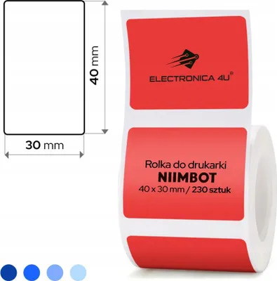 Produktbild von Selbstklebende Etiketten Thermosticker Niimbot B1 B4 B21 B21_Pro B3S B31 40x30