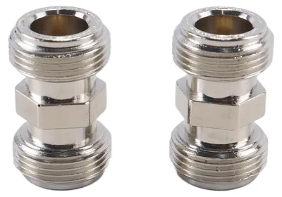 2er-Pack N-Buchse-auf-N-Buchse Adapter 50 Ohm Koaxialkupplung