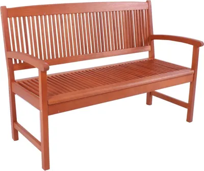 Produktbild von Garden Pleasure 985032 Gartenbank 'Stockholm' 2-Stizer Bank aus geöltem Eukalyptus B127xH90,5xT60 cm