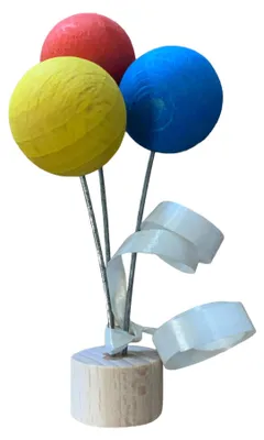 Productafbeelding van Luchtballonstecker set van 3 voor verjaardag versiering