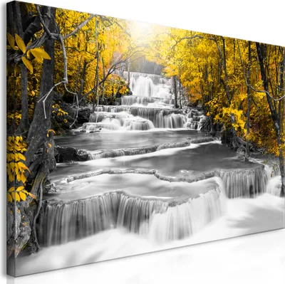 Produktbild von Wandbild Mega XXXL Japan 250x125 cm Einteiliger XXL-Format Kunstdruck zur Selbstmontage Leinwandbilder moderne Bilder DIY Wanddekoration Wohnung Deko Landschaft Wasserfall c-C-0257-ak-h