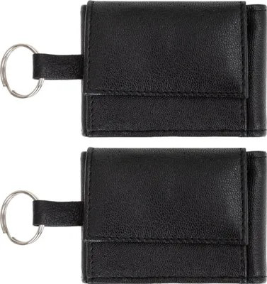 Produktbild von 2 Stück Schlüsseletui Geldbörse Mini Alessandro Leder Geldbeutel klein Damen Herren Kinder Schlüsselbörse 9174 2 Stück Set Schwarz