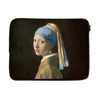 Obrázek produktu pro 15palcové pouzdro na notebook Dívka s perlovou náušnicí - Malba - Staří mistři - Vermeer Brašna na notebook
