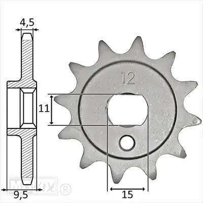 Immagine prodotto di Pignone IGM per Kreidler 5V (415) 12 denti