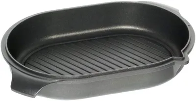 Bräterdeckel 42x28 cm, 6 cm hoch, mit Grillboden, antihaftbeschichtet