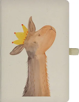 Produktbild von Mr. & Mrs. Panda notizbuch Lamakopf König - Transparent - Geschenk, Lama, Adressbuch, Chef, Schreibheft, Lamas, Vorgesetzter, Tagebuch, Mama, Kladde, Journal