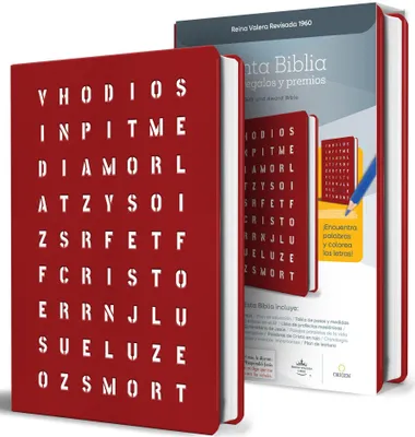 Produktbild von Biblia Rvr 1960 Para Regalos Y Premios, Rojo Con Sopa de Letras / Spanish Bible, Rvr 1960 Gift and Award Bible Red Special Edition Wordsearch Cover