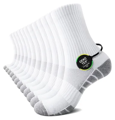 Produktbild von TUUHAW Sportsocken Damen 35-38 Socken Damen Weisse Tennissocken Laufsocken