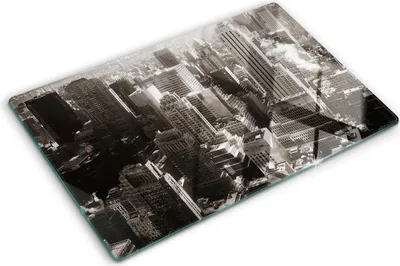 Imagen del producto de Cubierta para placa de cocina – Cubierta para placa de inducción – Placa de protección de vidrio – 80x52 cm – Placas de protección de vidrio para cocina – Vidrio templado – Nueva York